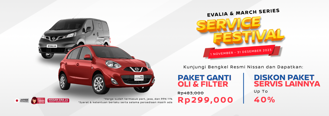 Nissan Service Festival Hadir Untuk Nissan Evalia & March!
