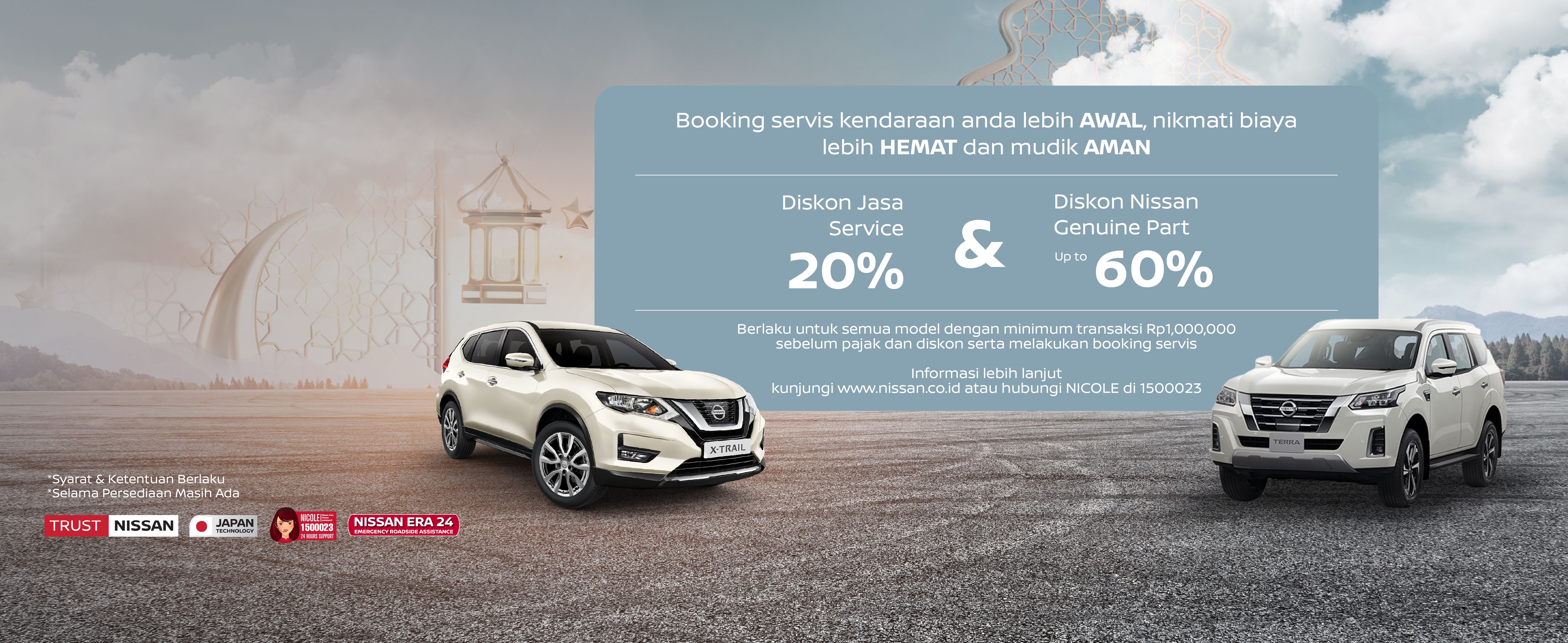 Nikmati Servis Lebih Hemat dan Mudik Lebih Aman dengan Berkah Ramadhan Nissan! Ada Diskon Nissan Genuine Parts hingga 60%