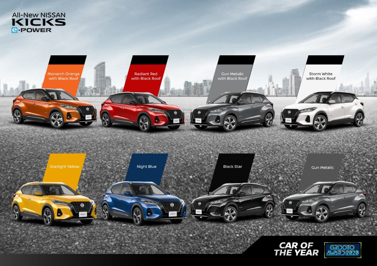 NISSAN KICKS E-POWER TAMPIL LEBIH GAYA DENGAN WARNA TRENDY DAN SPORTY
