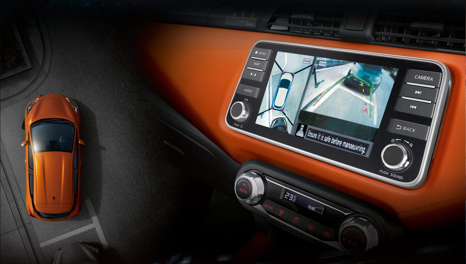 Nissan Around View Monitor display