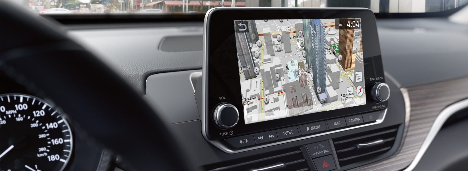 Nissan navigation display