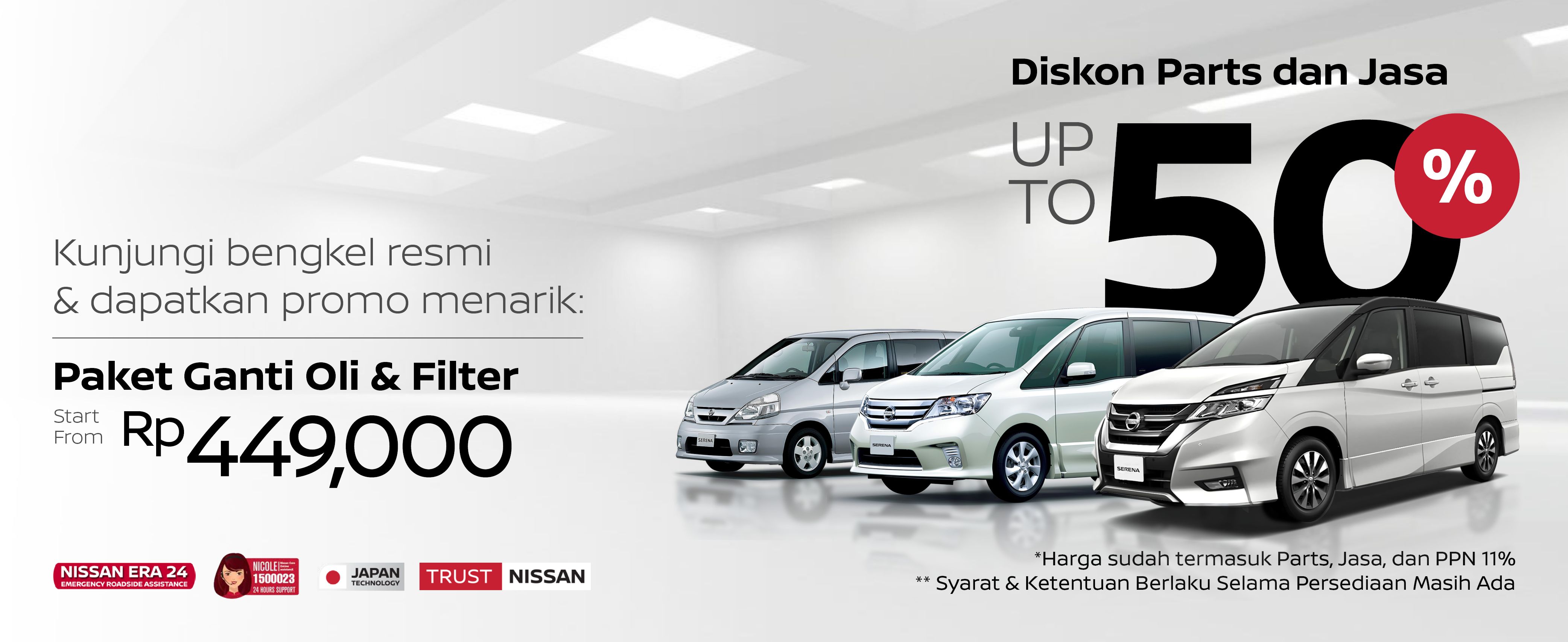 Promo Service Serena Diskon up to 50% Diperpanjang hingga 31 Agustus 2024!